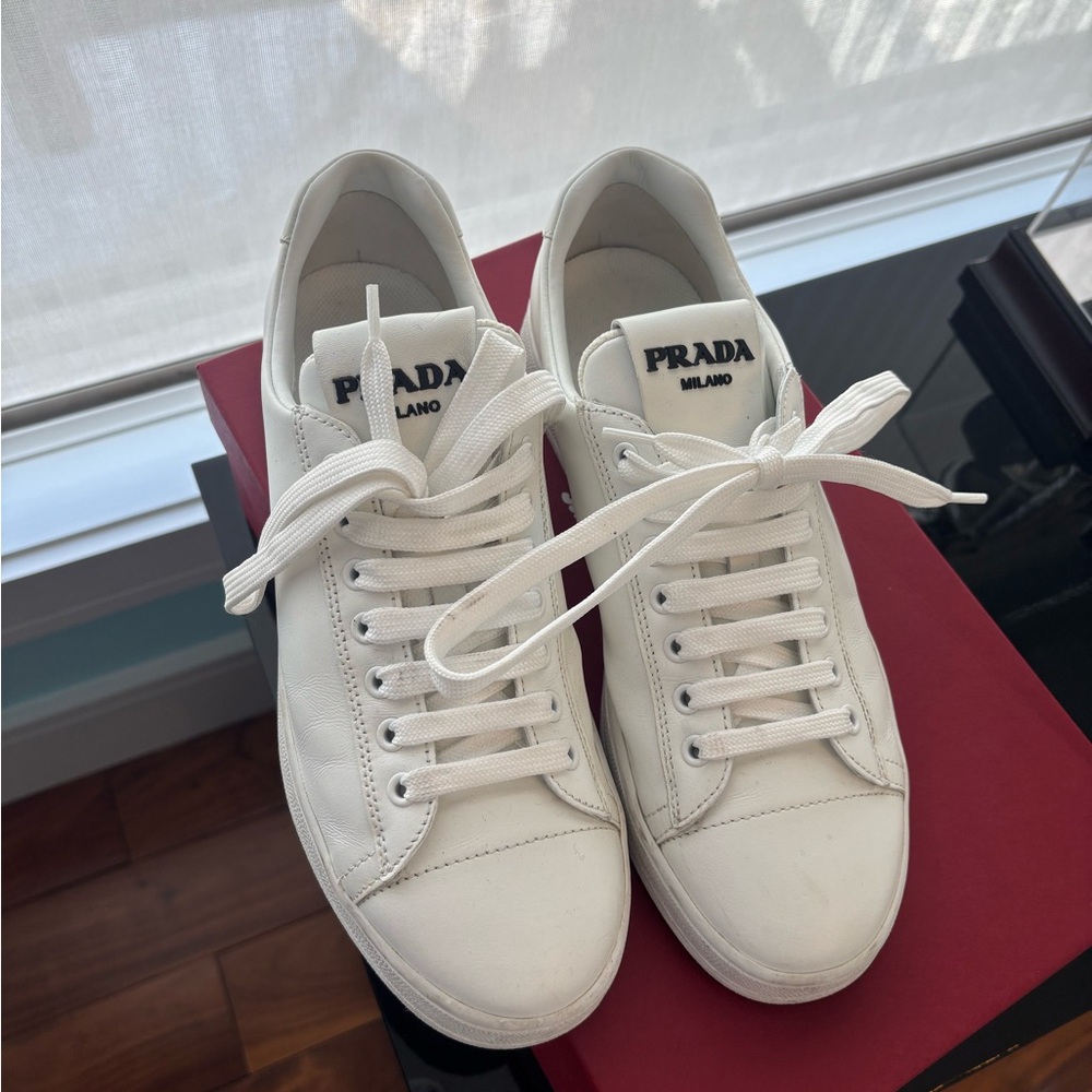 Prada Men's White Sneakers